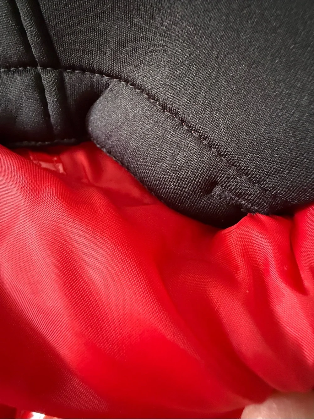 Michael Kors Glossy Red Puffer Vest with Removable Hoodie - Size Small